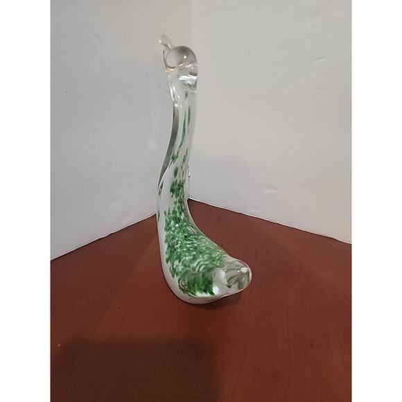 Vintage Hand Blown Glass Swan Figurine Paperweight - Picture 4 of 5